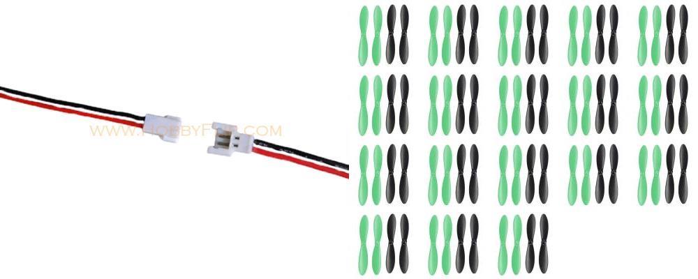 Hubsan X4 H107 1S 3.7v Batería cables y 55mm hélices D182 Hubsan X4 H107 1S 3.7v Batería cables y 55mm hélices D182