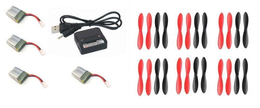 Hubsan X4 H107 3.7v 240mAh Battery Charger w Propellers M142 Hubsan X4 H107 3.7v 240mAh Battery Charger w Propellers M142